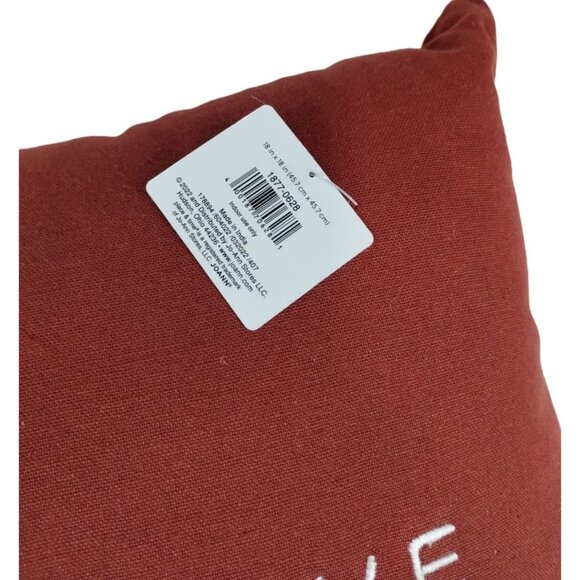 Place & Time I Think I Love Fall Most of All Embroidered Throw Pillow New - Picture 7 of 7